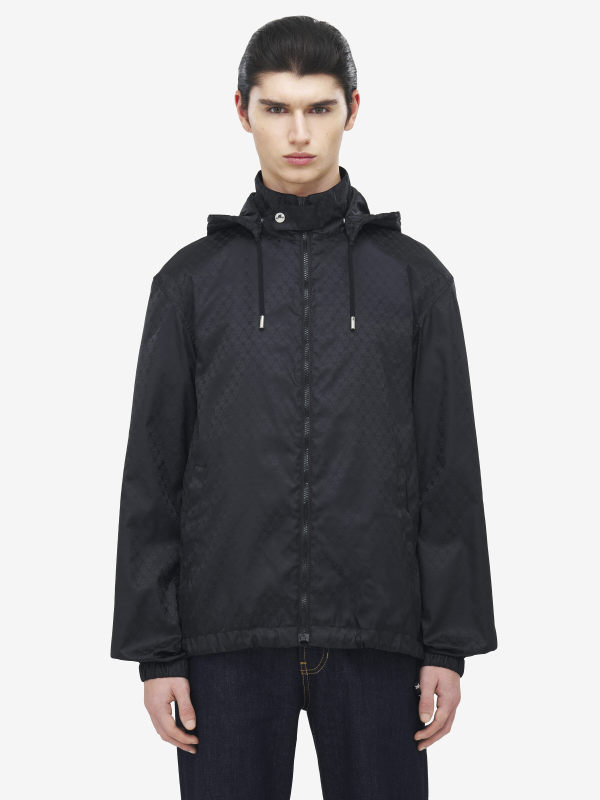 ALEXANDER MCQUEEN - Skull Jacquard Windbreaker - Item 838592QRACA1000